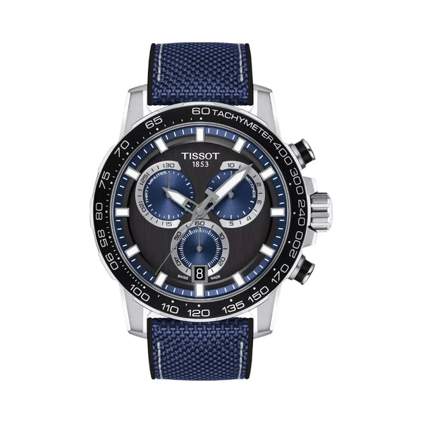 Tissot Supersport Men Quartz Black Dial Chronograph Fabric Watch T1256171705103