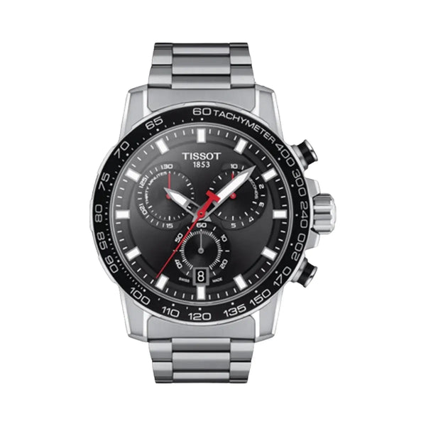 Tissot Supersport Men Quartz Black Dial Chronograph Stainless Steel Watch T1256171105100