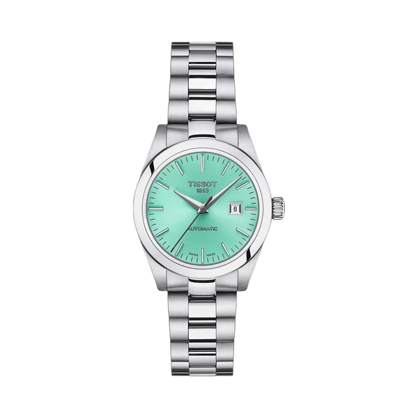 Tissot T-My Lady Women Automatic Green Dial Analog Stainless Steel Watch T1320071109100