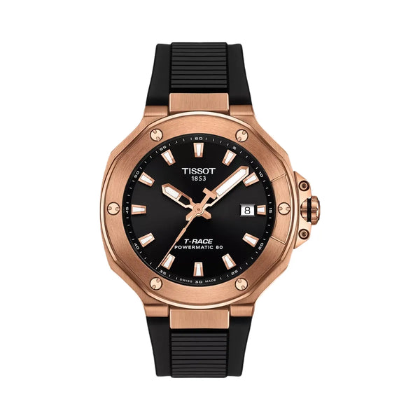 Tissot T-Race Men Automatic Black Dial Analog Silicone Watch T1418073705100