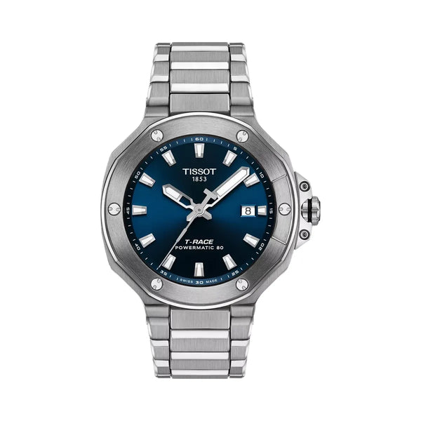Tissot T-Race Men Automatic Blue Dial Analog Stainless Steel Watch T1418071104100