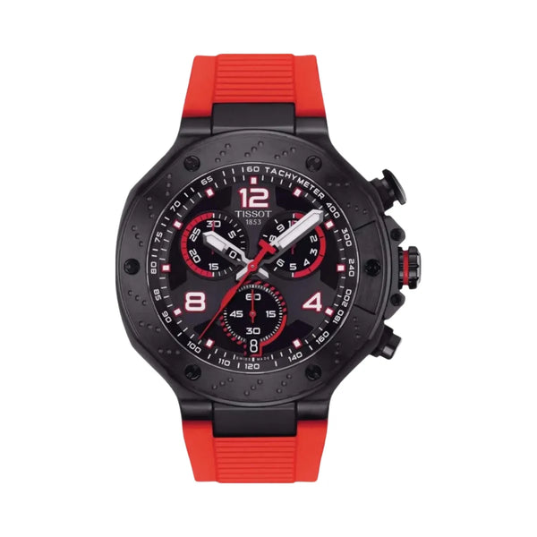 Tissot T-Race Men Quartz Black Dial Chronograph Silicone Watch T1414173705701