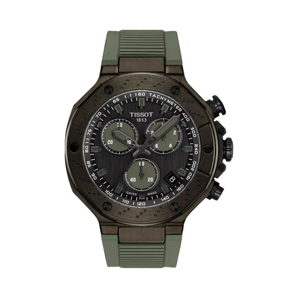 Tissot T-Race Men Quartz Grey Dial Chronograph Silicone Watch T1414173706102
