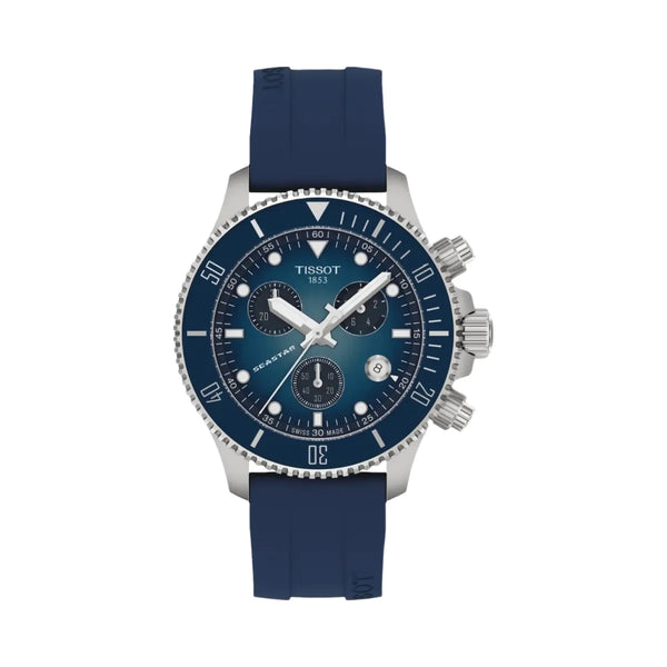 Tissot T-sport – Seastar 1000 Women Quartz Blue Dial Analog Rubber Watch T1202171704100