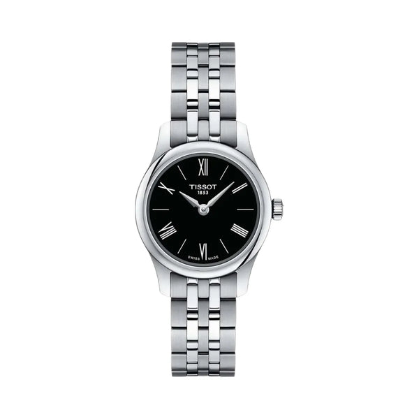 Tissot Tradition Women Quartz Black Dial Analog Stainless Steel Watch T0630091105800