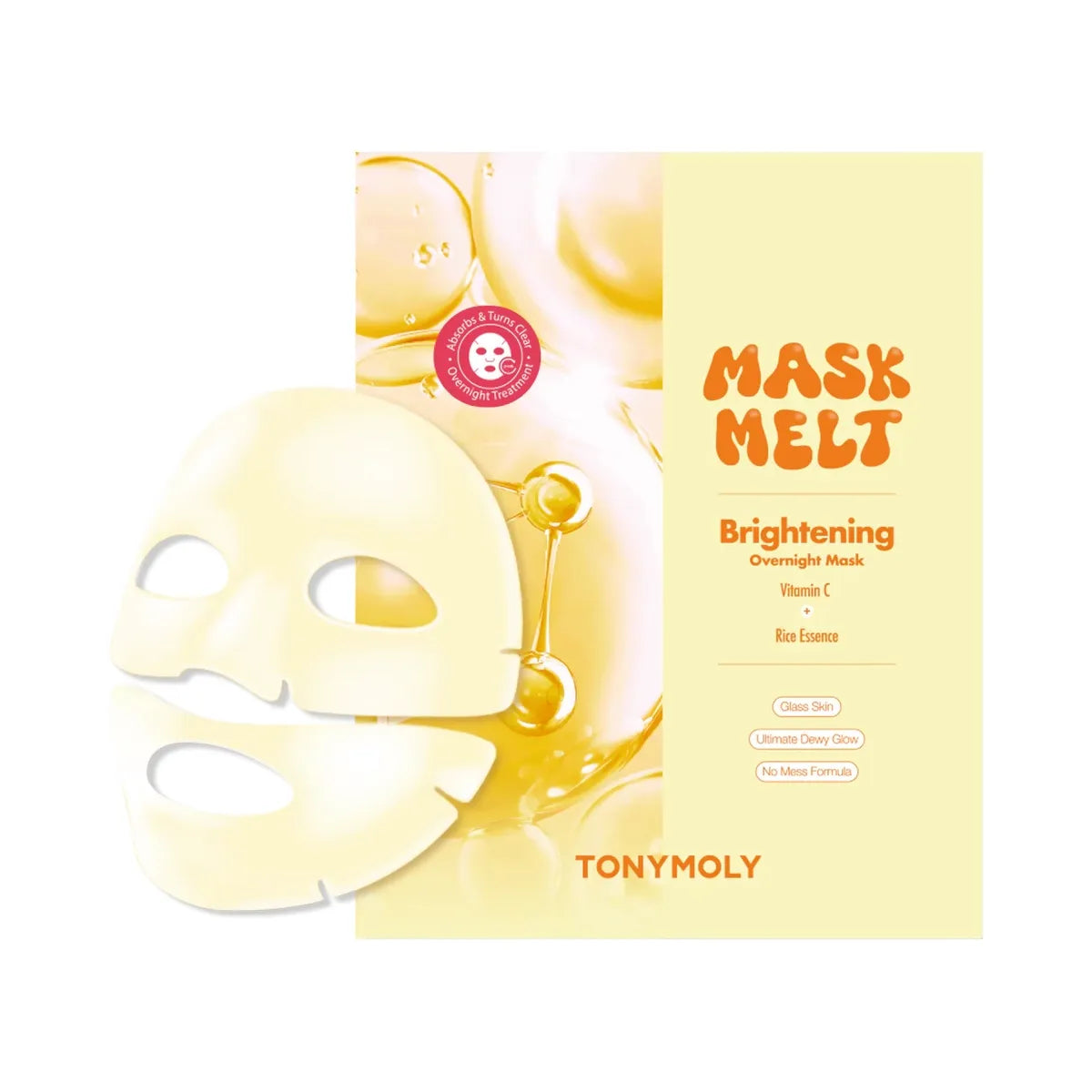 TONYMOLY Mask Melt Vitamin C + Rice Overnight Hydrogel Mask