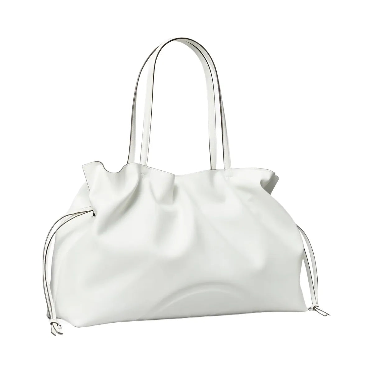 Tory Burch Ella natuura Drawstring Tote Bianco