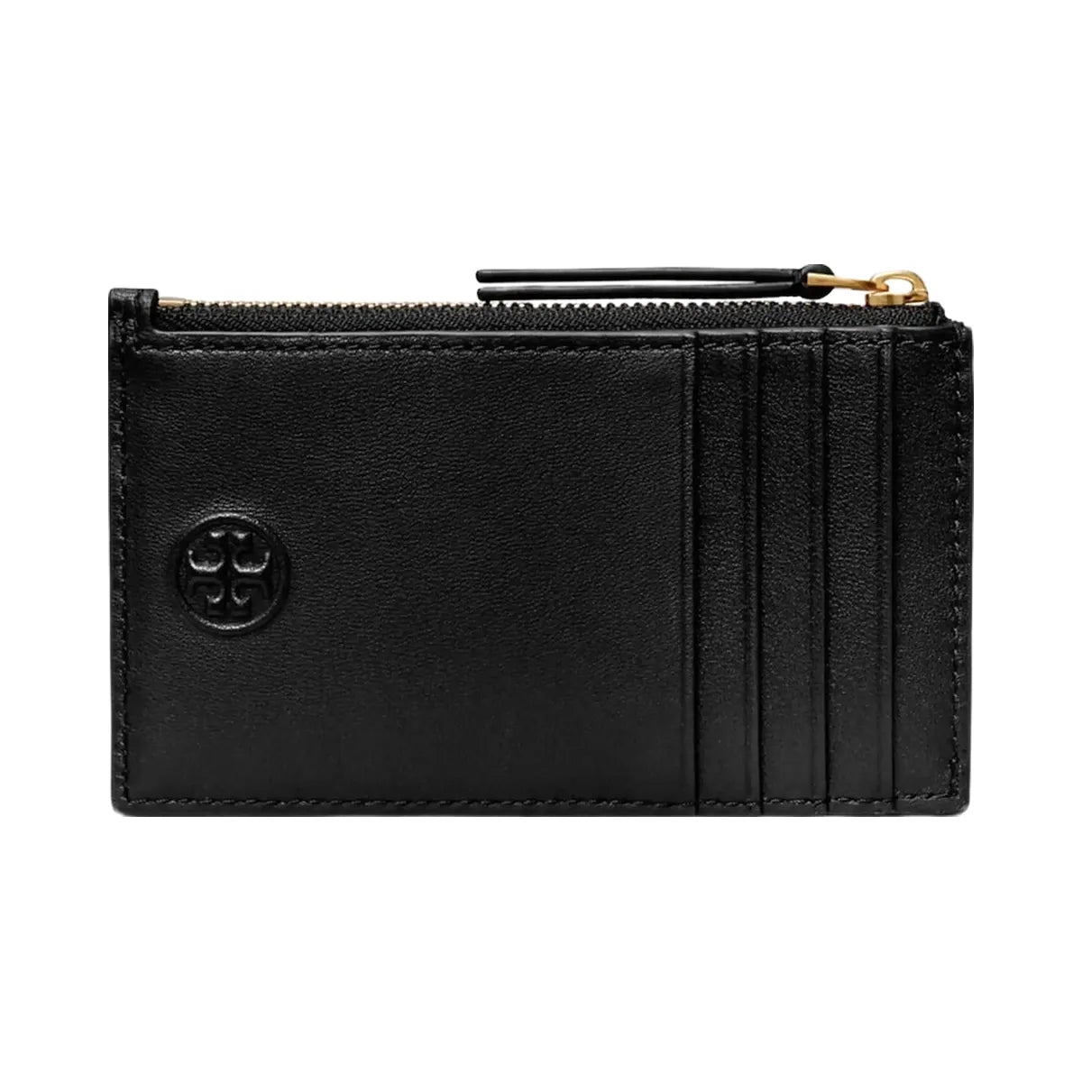 Tory Burch Fleming Zip Card Case Black