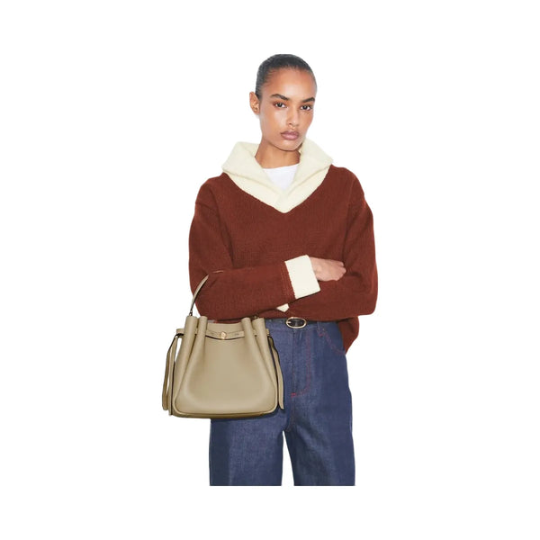 Tory Burch Romy Bucket Bag Soft Cement