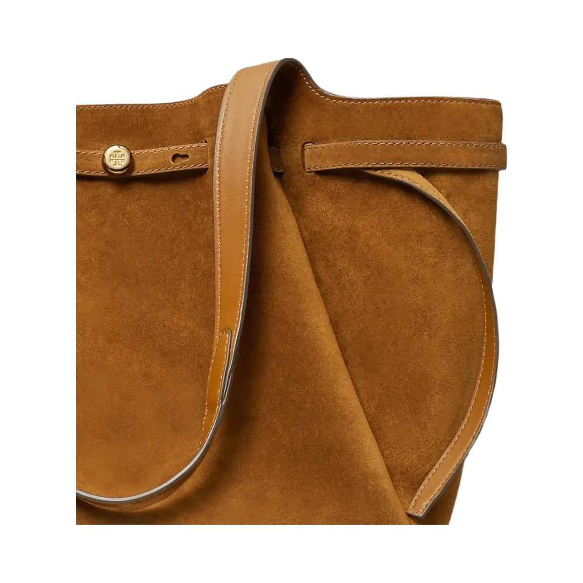 Tory Burch Romy Suede Tote Caramel
