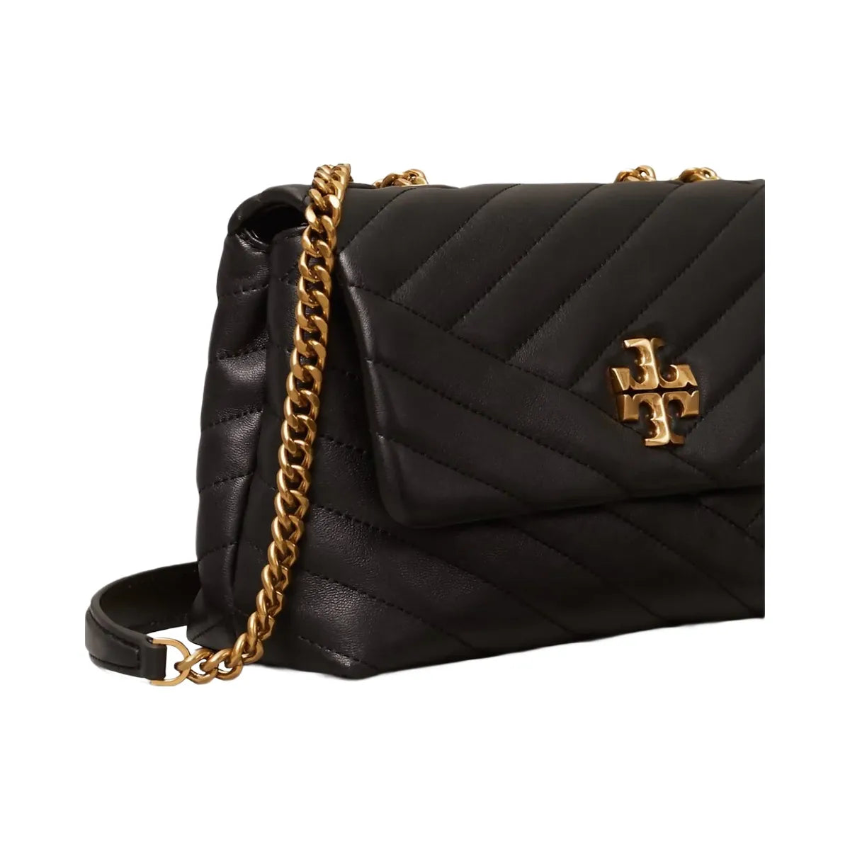 Tory Burch Small Kira Chevron Shoulder Bag Black