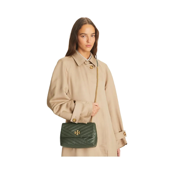 Tory Burch Small Kira Chevron Shoulder Bag SYCAMORE