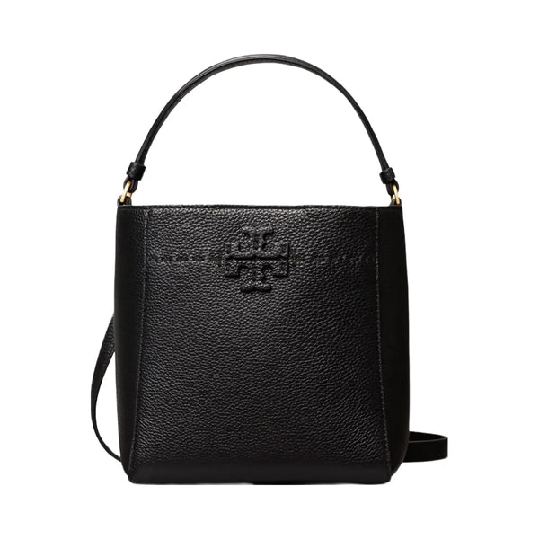Tory Burch Small McGraw Bucket Bag Black
