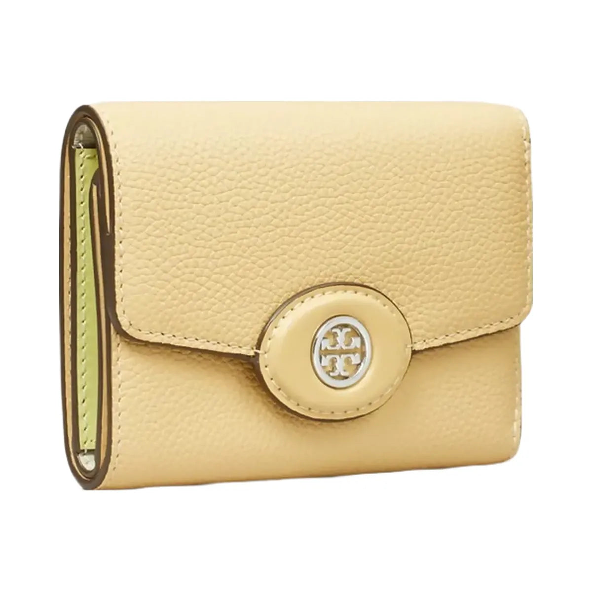 Tory Burch Small Robinson Pebbled Wallet Praline