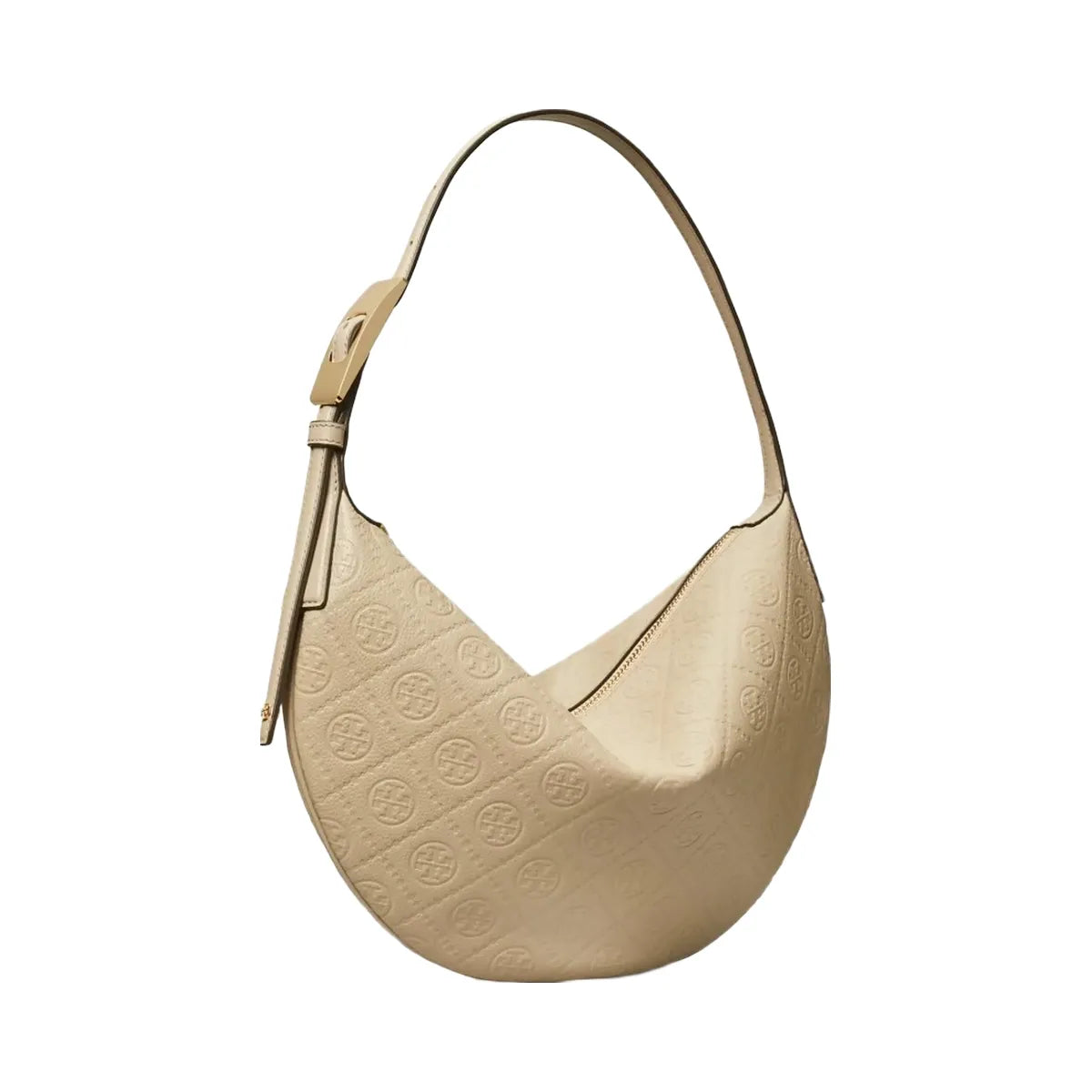 Tory Burch T Monogram Pebbled Small Balloon Bag Fresh Clay